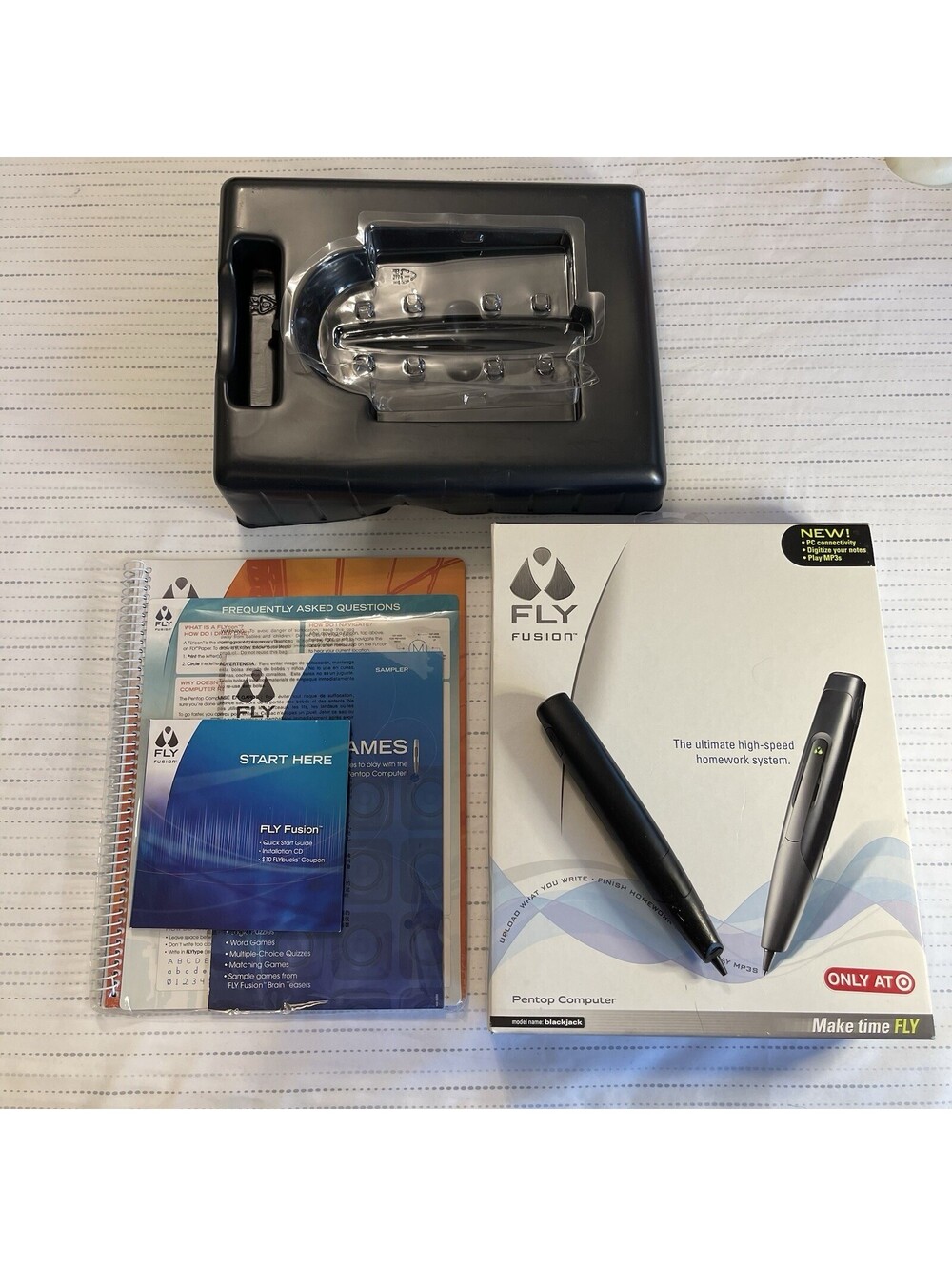 Fly Fusion Pentop Computer Blackjack LeapFrog MyScript Digital Pen AS IS